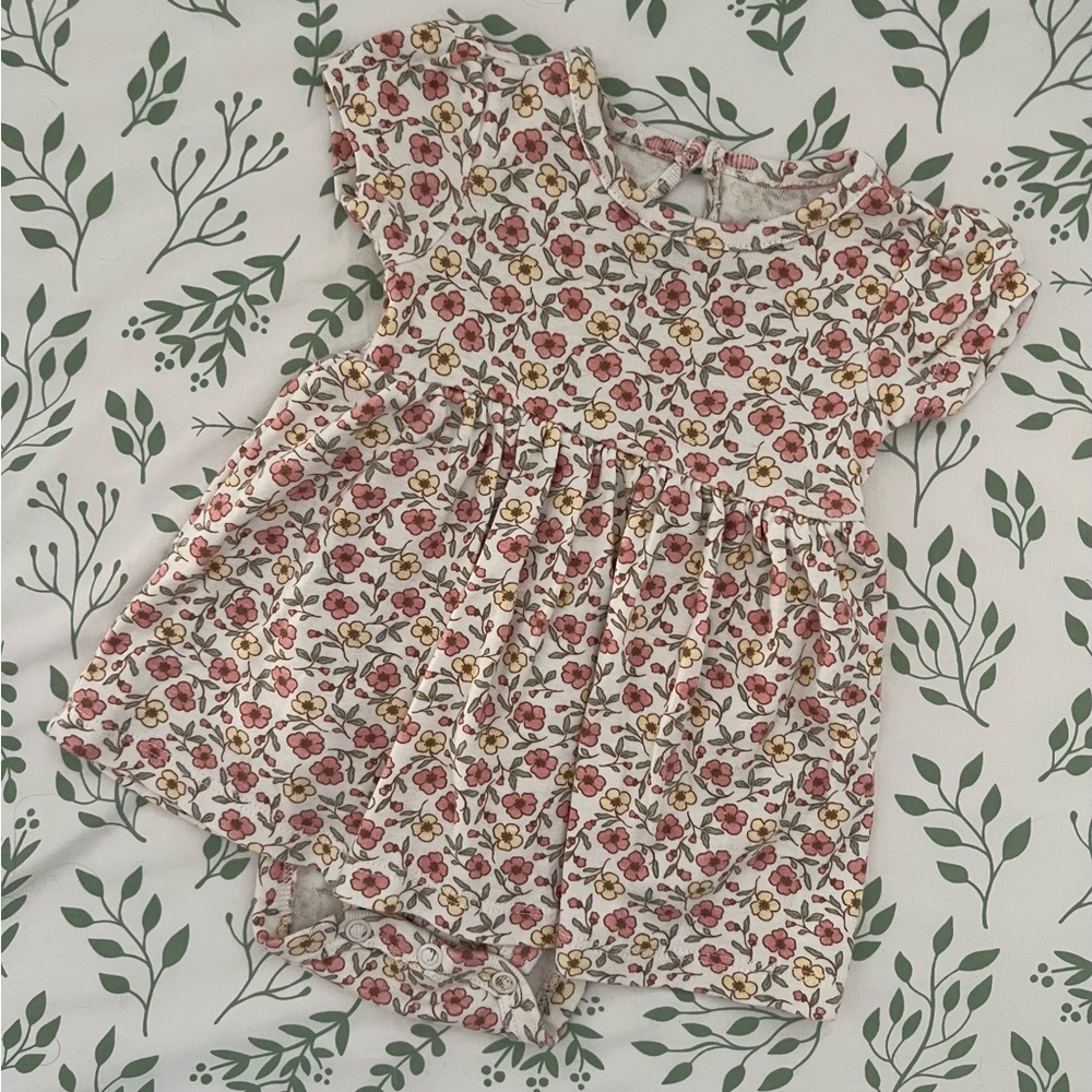 Carter's Floral Baby Outfit - Pink and Yellow